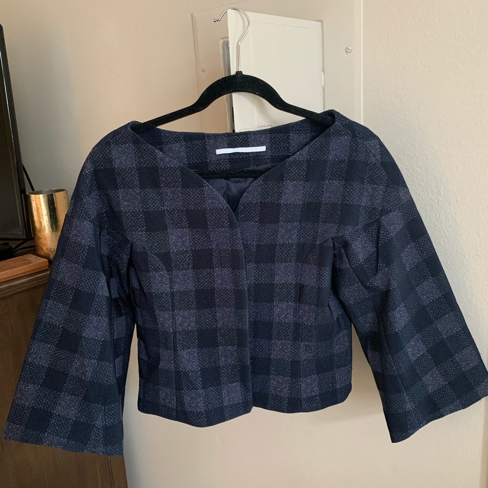 Rosetta Getty Navy Block Blazer